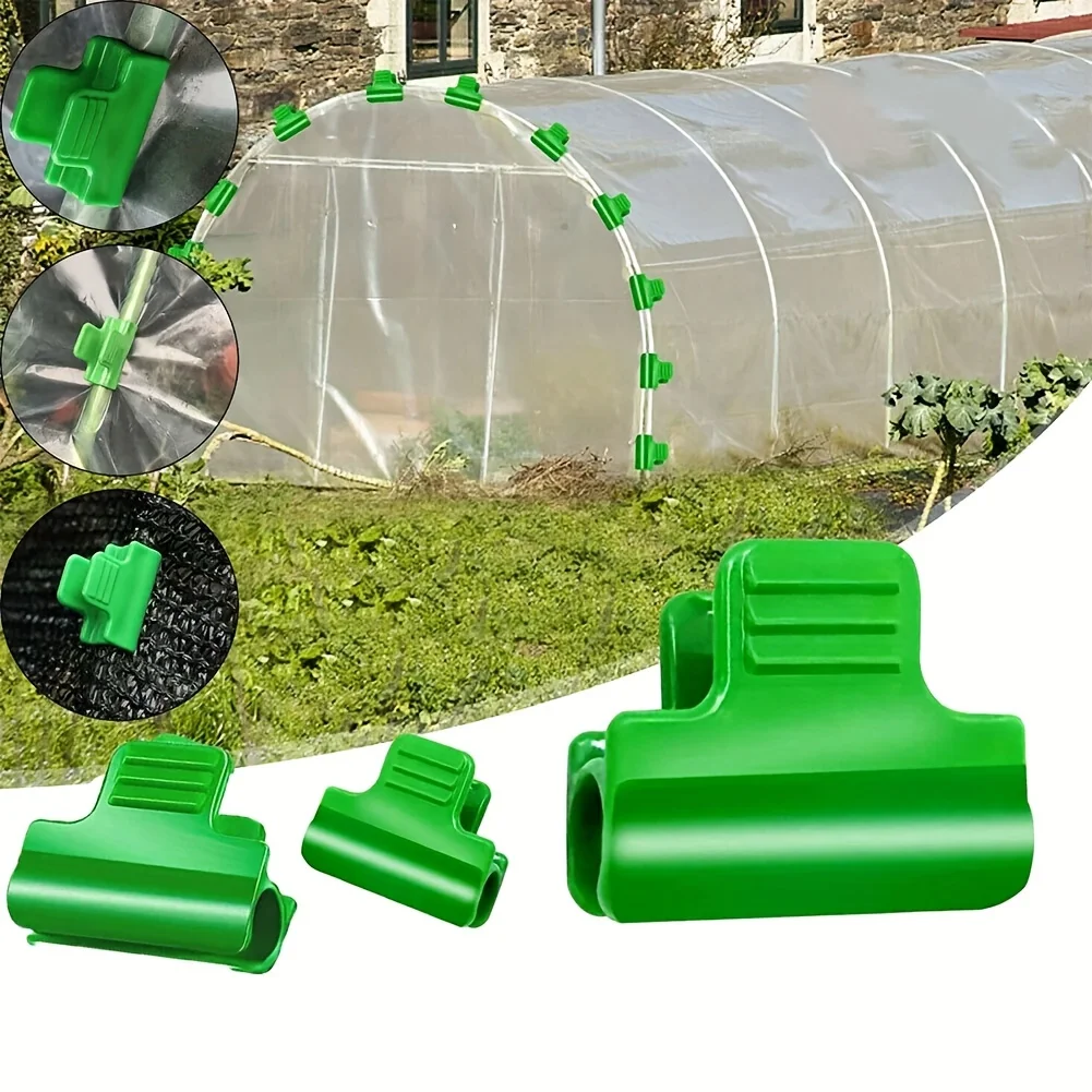 Gardening Tools Essential - 50 قطعة من مشابك الدفيئة المتينة،