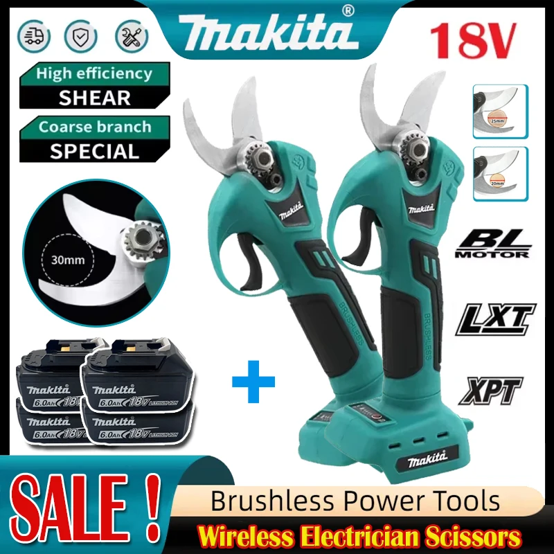 Gardening Tools Vegetables - مقص كهربائي احترافي لاسلكي من ماكيتا