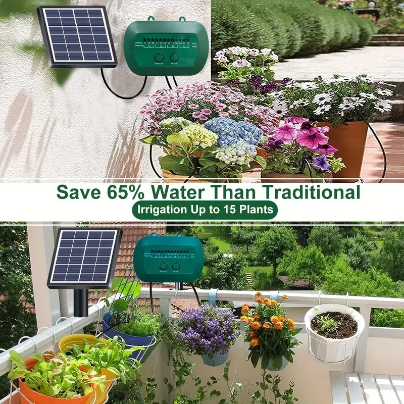طقم الري الذكي بالطاقة الشمسية - مراجعة Automatic Plant Waterer وسعره