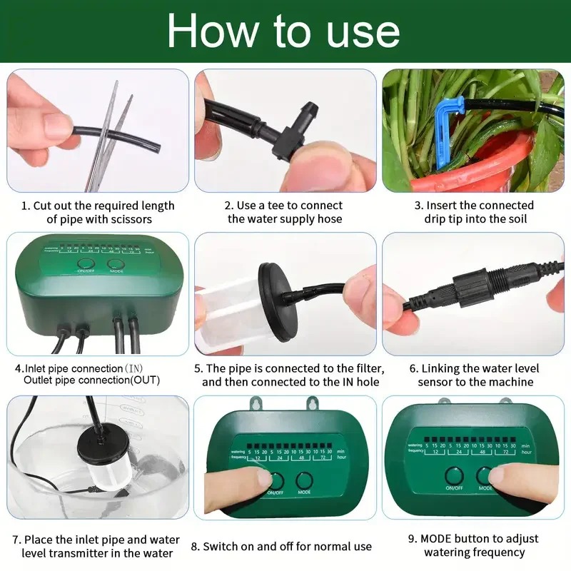 طقم الري الذكي بالطاقة الشمسية - مراجعة Automatic Plant Waterer وسعره